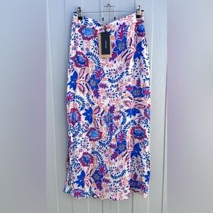 Vero Moda Floral Midi Skirt Size S NWT Lenzing Ecovero Viscose High Waist Boho